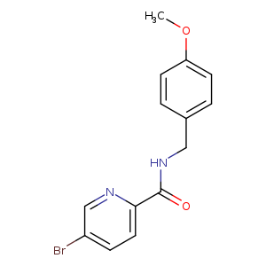 5-bromo-N-[(4-methoxyphenyl)methyl]pyridine-2-carboxamide