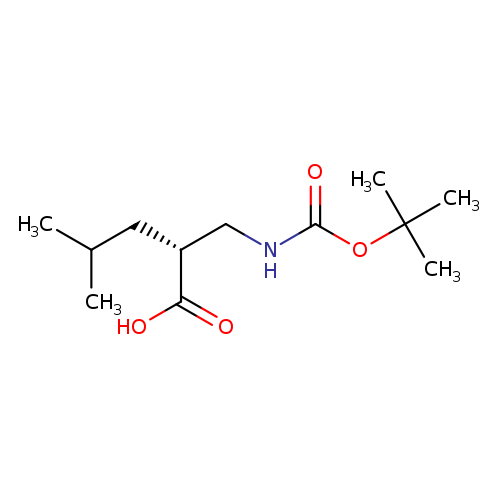 Pentanoic acid, 2-[[[(1,1-dimethylethoxy)carbonyl]amino]methyl]-4-methyl-, (2R)-