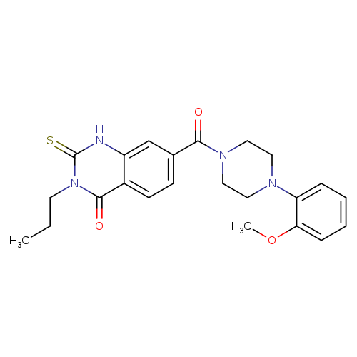 7-[4-(2-methoxyphenyl)piperazine-1-carbonyl]-3-propyl-2-sulfanylidene-1,2,3,4-tetrahydroquinazolin-4-one