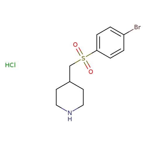 4-([(4-BROMOPHENYL)SULFONYL]METHYL)PIPERIDINE HYDROCHLORIDE