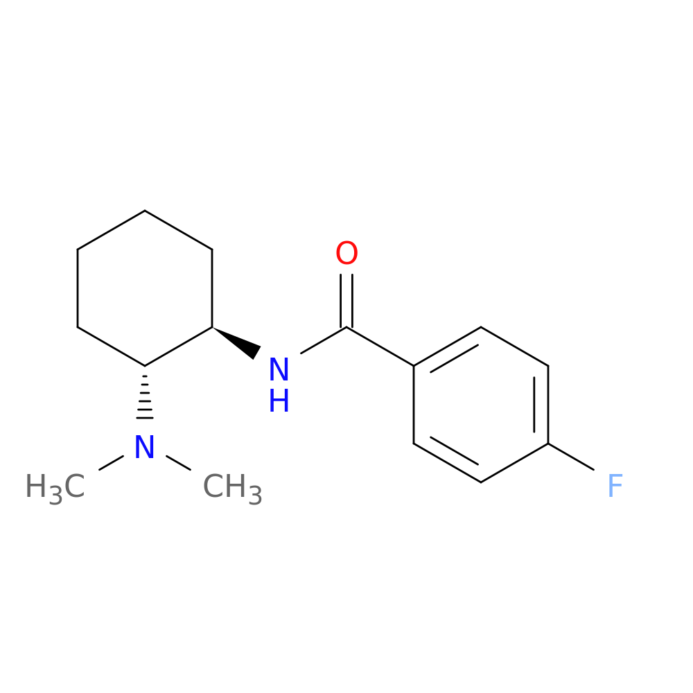 <em>trans</em>-N-[2-(dimethylamino)cyclohexyl]-4-fluoro-benzamide