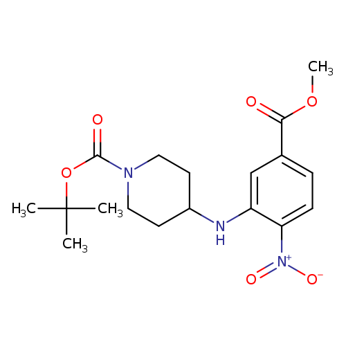 tert-butyl 4-{[5-(methoxycarbonyl)-2-nitrophenyl]amino}piperidine-1-carboxylate