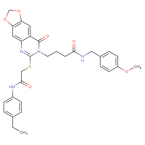 4-[6-({[(4-ethylphenyl)carbamoyl]methyl}sulfanyl)-8-oxo-2H,7H,8H-[1,3]dioxolo[4,5-g]quinazolin-7-yl]-N-[(4-methoxyphenyl)methyl]butanamide