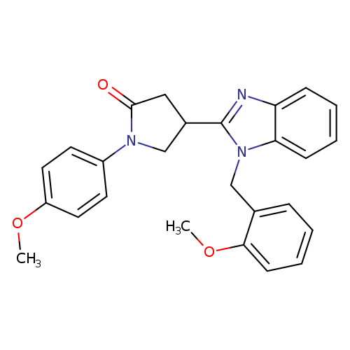 1-(4-methoxyphenyl)-4-{1-[(2-methoxyphenyl)methyl]-1H-1,3-benzodiazol-2-yl}pyrrolidin-2-one