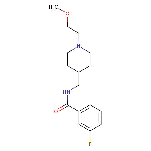3-fluoro-N-{[1-(2-methoxyethyl)piperidin-4-yl]methyl}benzamide