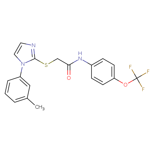 2-{[1-(3-methylphenyl)-1H-imidazol-2-yl]sulfanyl}-N-[4-(trifluoromethoxy)phenyl]acetamide