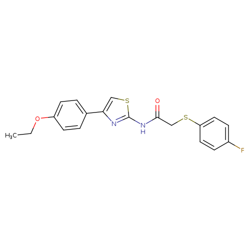 N-[4-(4-ethoxyphenyl)-1,3-thiazol-2-yl]-2-[(4-fluorophenyl)sulfanyl]acetamide