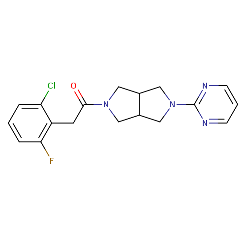 2-(2-chloro-6-fluorophenyl)-1-[5-(pyrimidin-2-yl)-octahydropyrrolo[3,4-c]pyrrol-2-yl]ethan-1-one