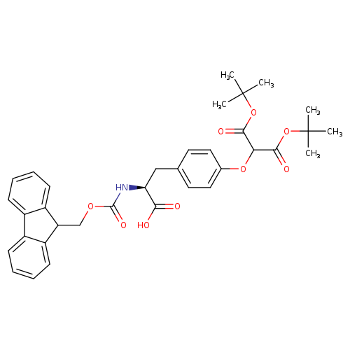 Propanedioic acid, 2-[4-[(2S)-2-carboxy-2-[[(9H-fluoren-9-ylmethoxy)carbonyl]amino]ethyl]phenoxy]-, 1,3-bis(1,1-dimethylethyl) ester
