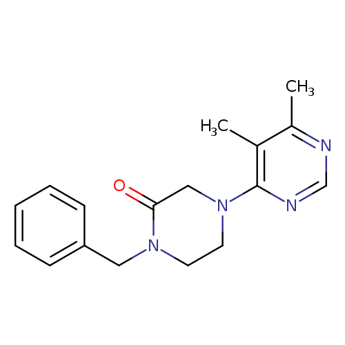 1-benzyl-4-(5,6-dimethylpyrimidin-4-yl)piperazin-2-one