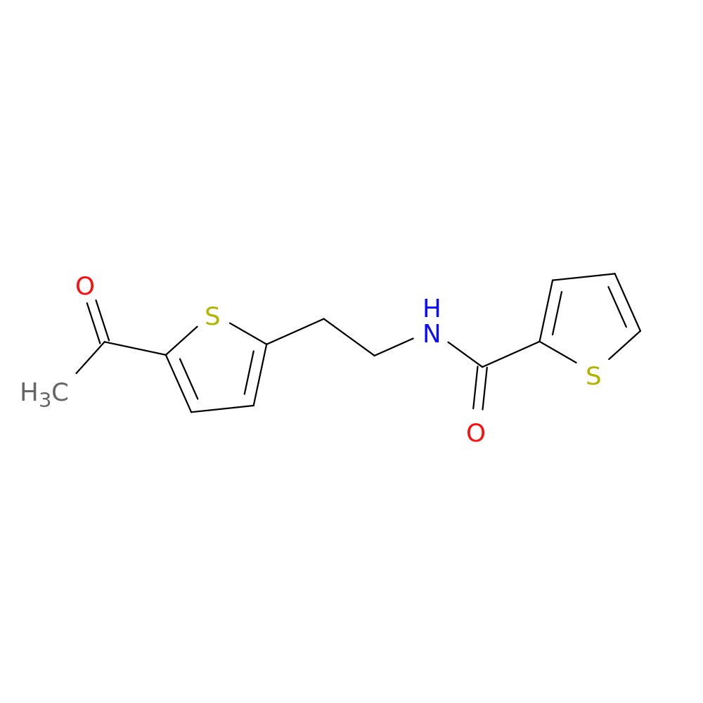 N-[2-(5-acetylthiophen-2-yl)ethyl]thiophene-2-carboxamide