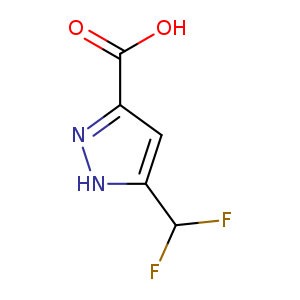 1H-Pyrazole-3-carboxylicacid,5-(difluoromethyl)-(9CI)