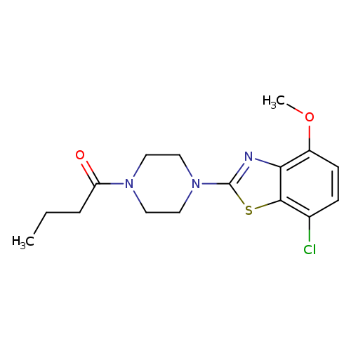 1-[4-(7-chloro-4-methoxy-1,3-benzothiazol-2-yl)piperazin-1-yl]butan-1-one