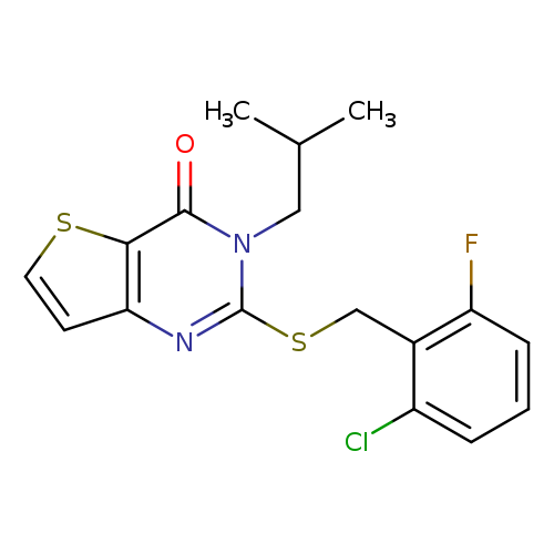 2-{[(2-chloro-6-fluorophenyl)methyl]sulfanyl}-3-(2-methylpropyl)-3H,4H-thieno[3,2-d]pyrimidin-4-one