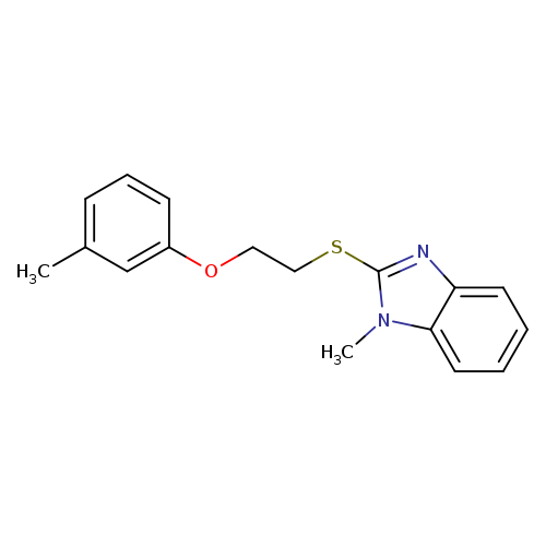 1-methyl-2-{[2-(3-methylphenoxy)ethyl]sulfanyl}-1H-1,3-benzodiazole