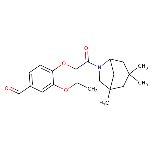 3-ethoxy-4-(2-oxo-2-{1,3,3-trimethyl-6-azabicyclo[3.2.1]octan-6-yl}ethoxy)benzaldehyde