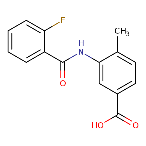 3-(2-fluorobenzamido)-4-methylbenzoic acid