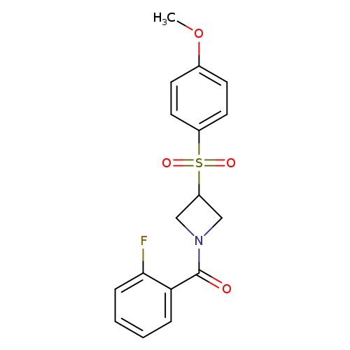 1-(2-fluorobenzoyl)-3-(4-methoxybenzenesulfonyl)azetidine
