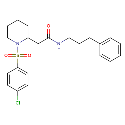 2-[1-(4-chlorobenzenesulfonyl)piperidin-2-yl]-N-(3-phenylpropyl)acetamide