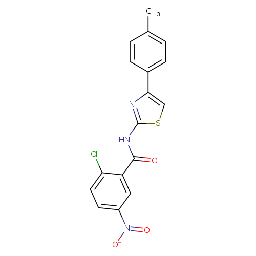 2-chloro-N-[4-(4-methylphenyl)-1,3-thiazol-2-yl]-5-nitrobenzamide