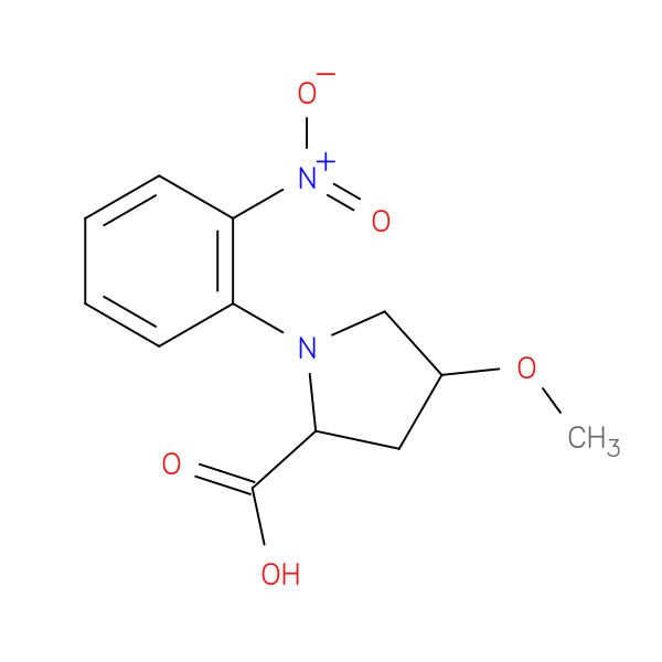 4-methoxy-1-(2-nitrophenyl)pyrrolidine-2-carboxylic acid