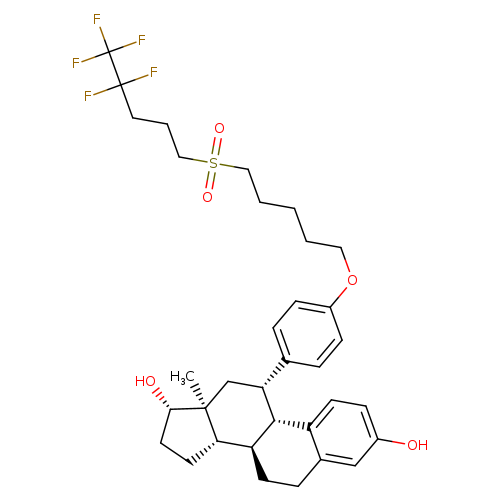 Estra-1,3,5(10)-triene-3,17-diol, 11-[4-[[5-[(4,4,5,5,5-pentafluoropentyl)sulfonyl]pentyl]oxy]phenyl]-, (11β,17β)-