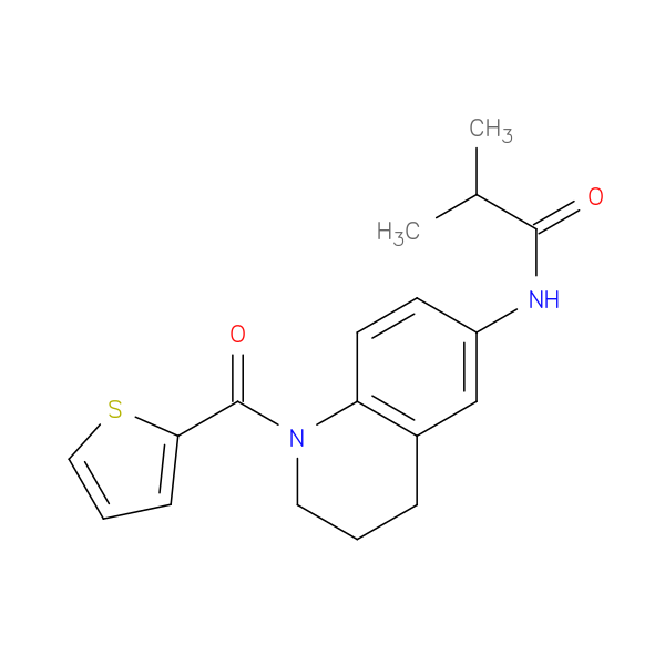2-methyl-N-[1-(thiophene-2-carbonyl)-1,2,3,4-tetrahydroquinolin-6-yl]propanamide
