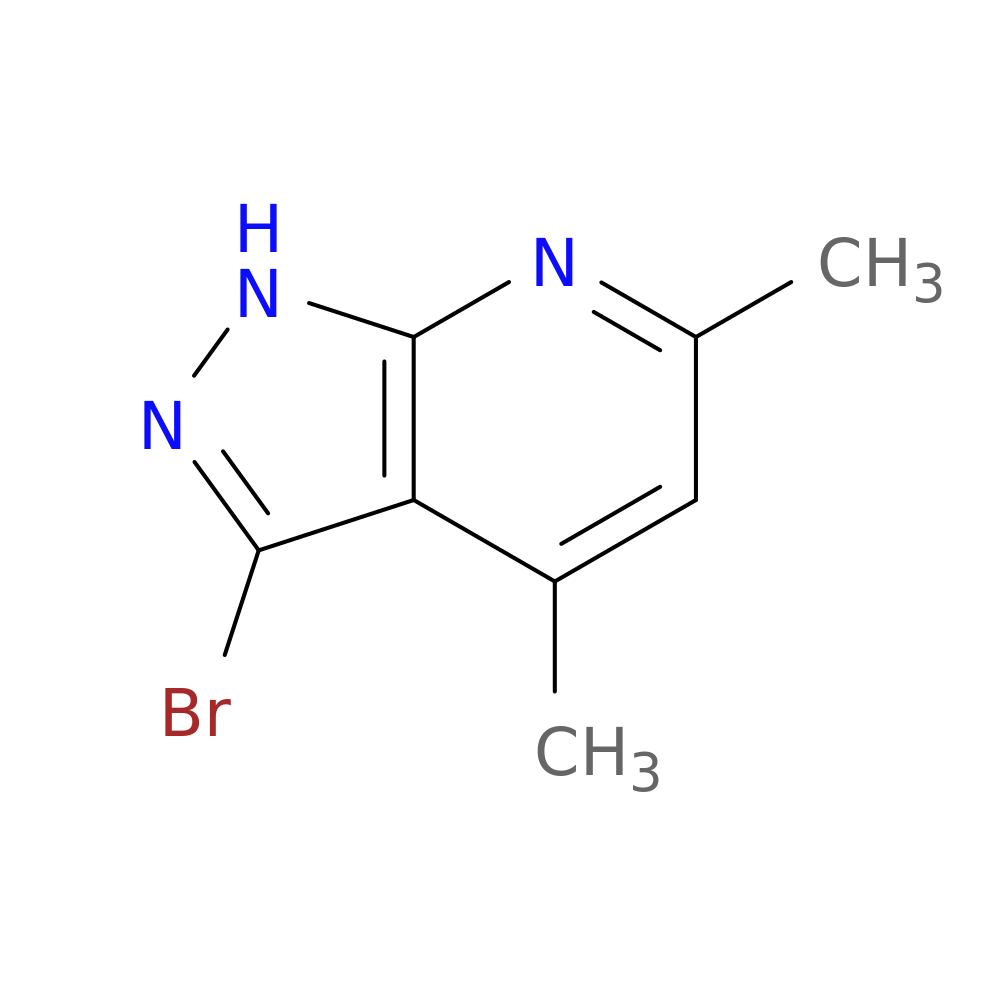 3-bromo-4,6-dimethyl-1H-pyrazolo[3,4-b]pyridine
