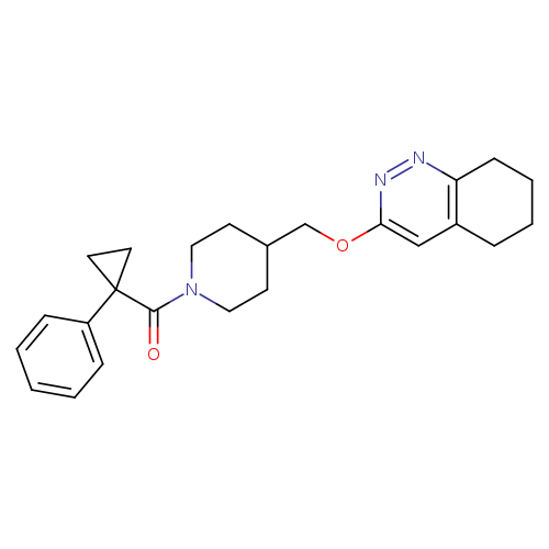 3-{[1-(1-phenylcyclopropanecarbonyl)piperidin-4-yl]methoxy}-5,6,7,8-tetrahydrocinnoline