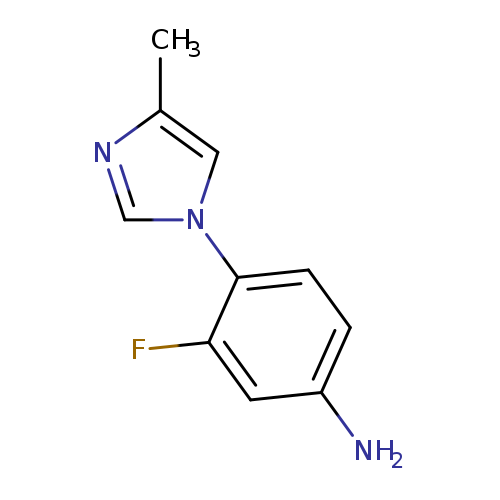 3-Fluoro-4-(4-methyl-1H-imidazol-1-yl)benzenamine