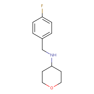 N-[(4-fluorophenyl)methyl]oxan-4-amine