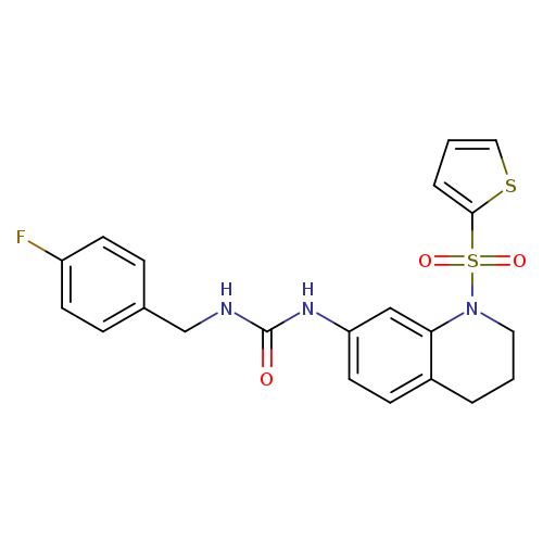 1-[(4-fluorophenyl)methyl]-3-[1-(thiophene-2-sulfonyl)-1,2,3,4-tetrahydroquinolin-7-yl]urea