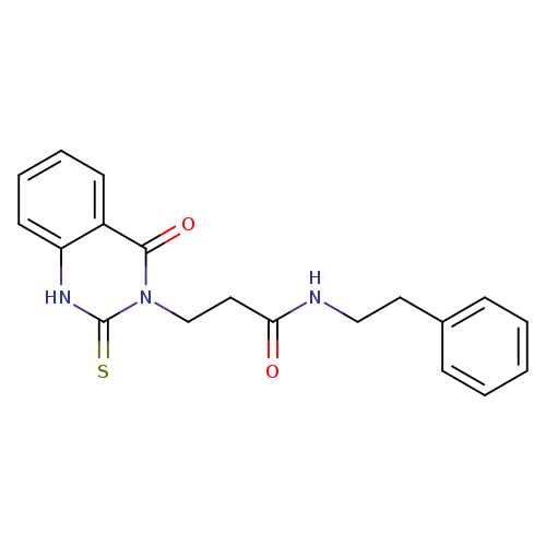 3-(4-oxo-2-sulfanylidene-1,2,3,4-tetrahydroquinazolin-3-yl)-N-(2-phenylethyl)propanamide