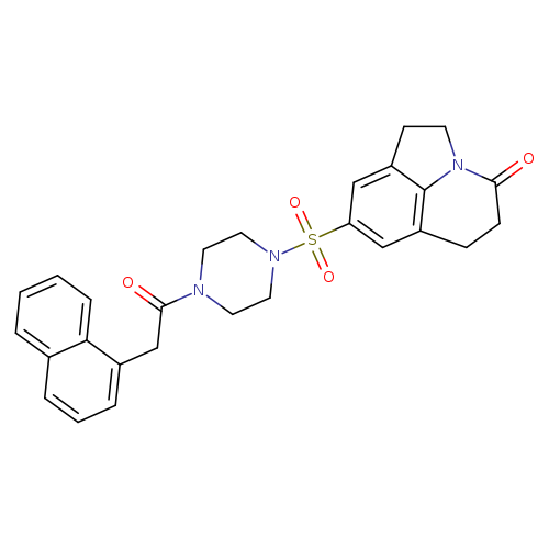 6-({4-[2-(naphthalen-1-yl)acetyl]piperazin-1-yl}sulfonyl)-1-azatricyclo[6.3.1.0^{4,12}]dodeca-4(12),5,7-trien-11-one