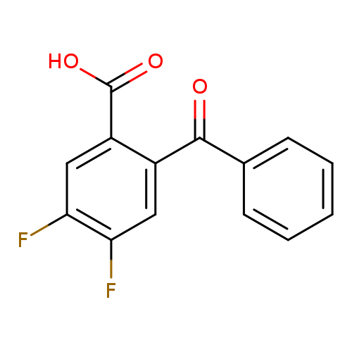2-benzoyl-4,5-difluorobenzoic acid