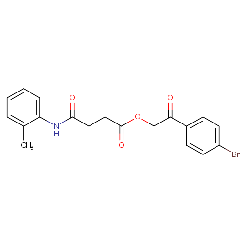 2-(4-bromophenyl)-2-oxoethyl 4-oxo-4-(2-toluidino)butanoate