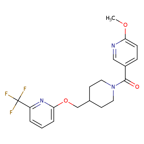 2-{[1-(6-methoxypyridine-3-carbonyl)piperidin-4-yl]methoxy}-6-(trifluoromethyl)pyridine