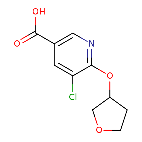 5-chloro-6-(oxolan-3-yloxy)pyridine-3-carboxylic acid
