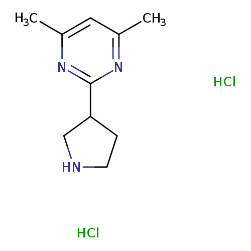 4,6-dimethyl-2-(pyrrolidin-3-yl)pyrimidinedihydrochloride