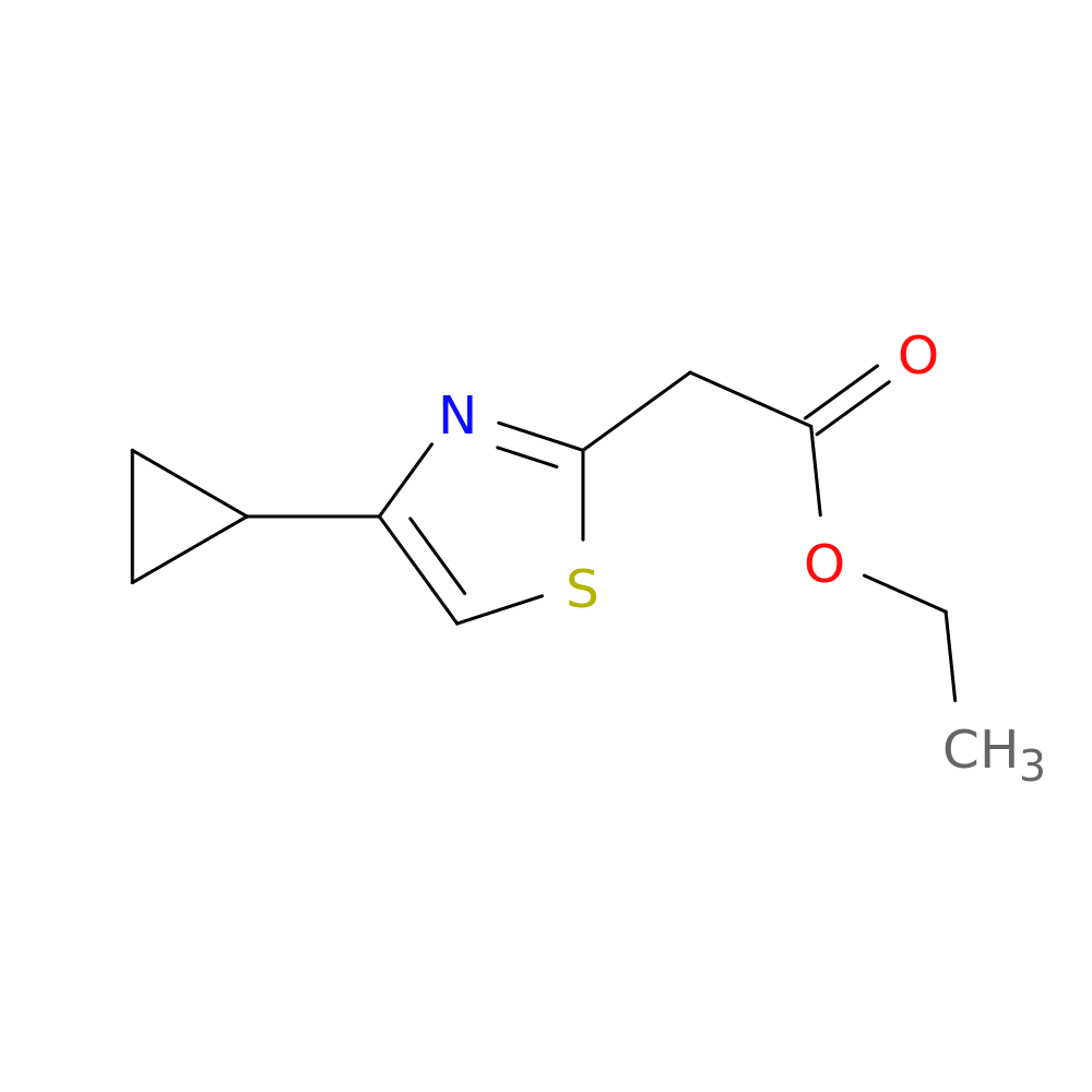 ethyl 2-(4-cyclopropyl-1,3-thiazol-2-yl)acetate
