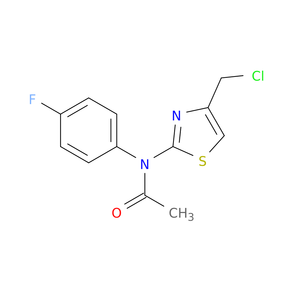 N-[4-(chloromethyl)-1,3-thiazol-2-yl]-N-(4-fluorophenyl)acetamide