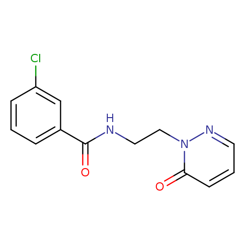 3-chloro-N-[2-(6-oxo-1,6-dihydropyridazin-1-yl)ethyl]benzamide