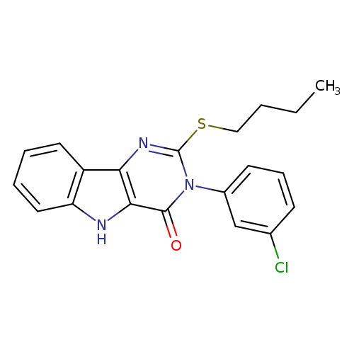 2-(butylsulfanyl)-3-(3-chlorophenyl)-3H,4H,5H-pyrimido[5,4-b]indol-4-one
