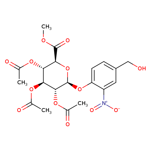 (2S,3R,4S,5S,6S)-2-(4-(Hydroxymethyl)-2-Nitrophenoxy)-6-(Methoxycarbonyl)Tetrahydro-2H-Pyran-3,4,5-Triyl Triacetate