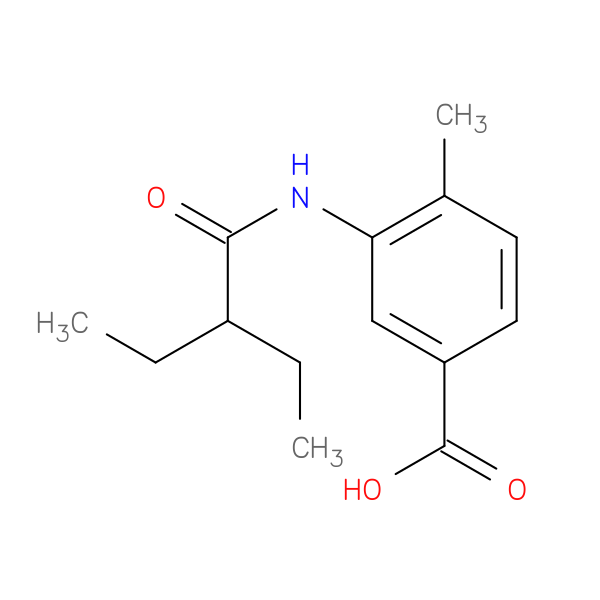 3-[(2-ethylbutanoyl)amino]-4-methylbenzoic acid