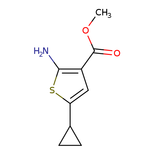 3-Thiophenecarboxylicacid,2-amino-5-cyclopropyl-,methylester(9CI)
