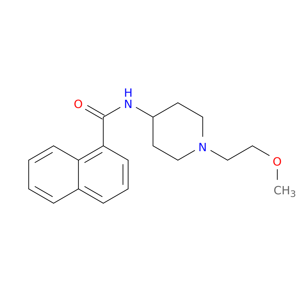 N-[1-(2-methoxyethyl)piperidin-4-yl]naphthalene-1-carboxamide
