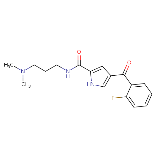 N-[3-(dimethylamino)propyl]-4-(2-fluorobenzoyl)-1H-pyrrole-2-carboxamide