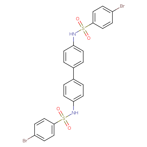 4-bromo-N-[4'-(4-bromobenzenesulfonamido)-[1,1'-biphenyl]-4-yl]benzene-1-sulfonamide