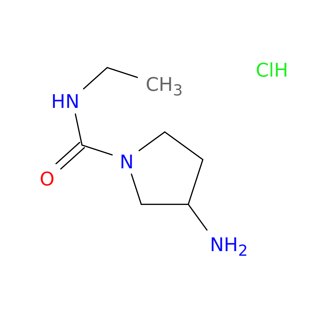 3-amino-N-ethylpyrrolidine-1-carboxamide hydrochloride